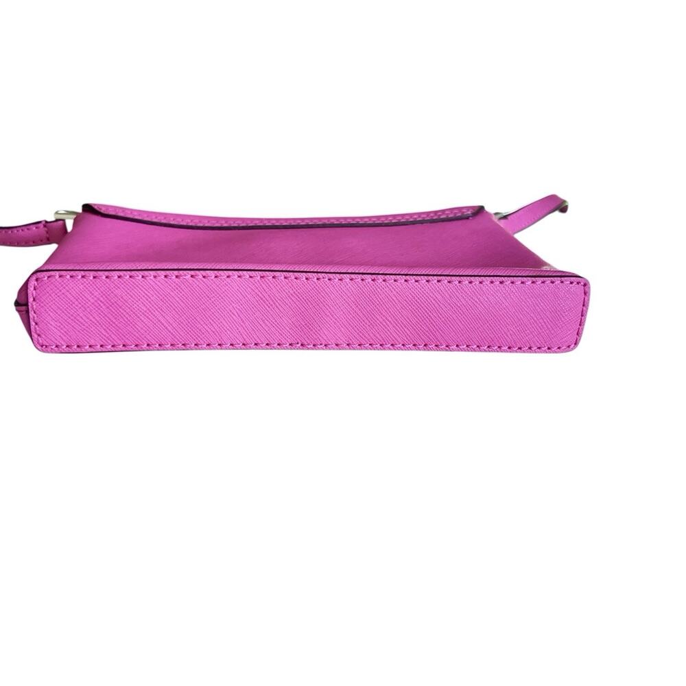 Kate Spade Newbury Lane Sally Crossbody Purse Hot Pink Saffiano Leather - Picture 10 of 11